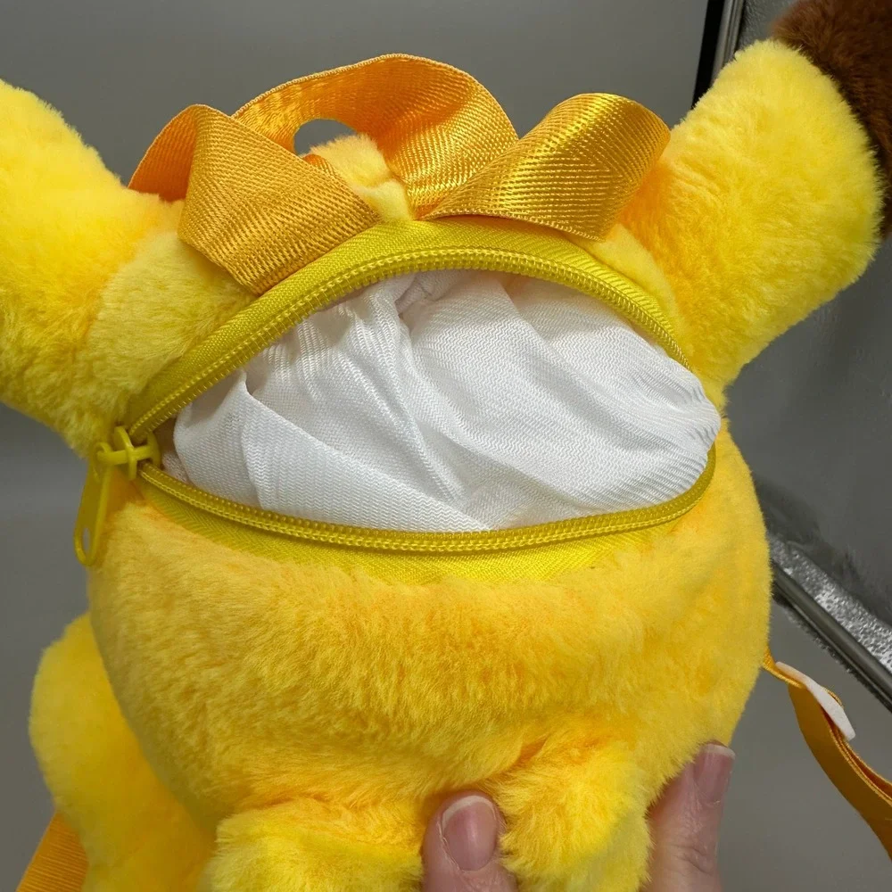 Pokemon Pikachu Plush Mini Backpack Kids‎ Unisex Yellow Soft Stuffed Toy Bag